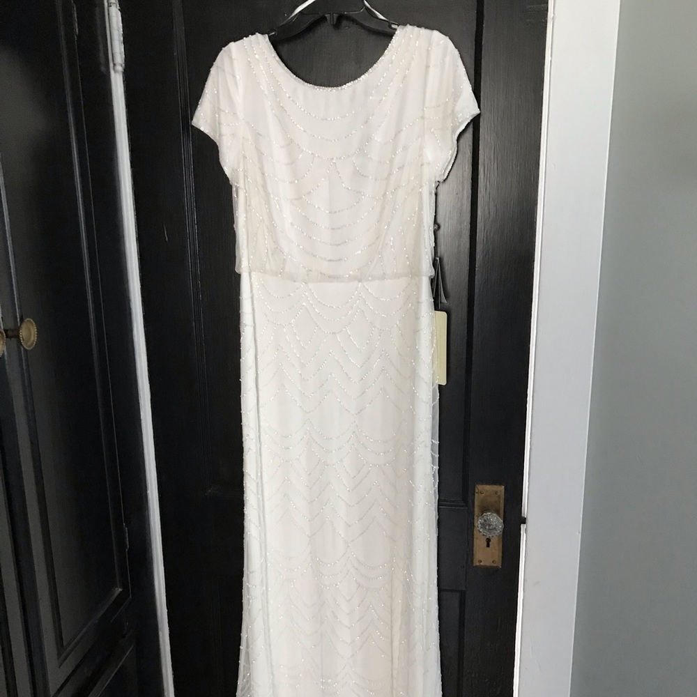 Adrianna Papell beaded gown